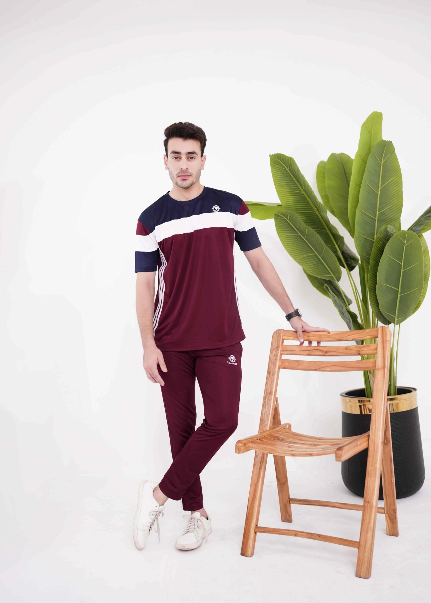Trakkiez Mehroon Dri-Fit Twinset