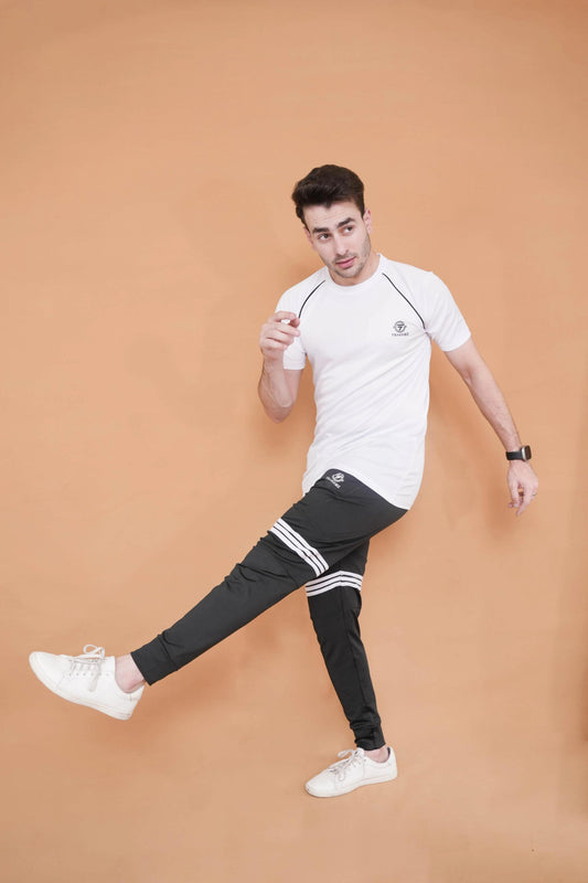 Trakkiez Black 'n White Breek Stripe