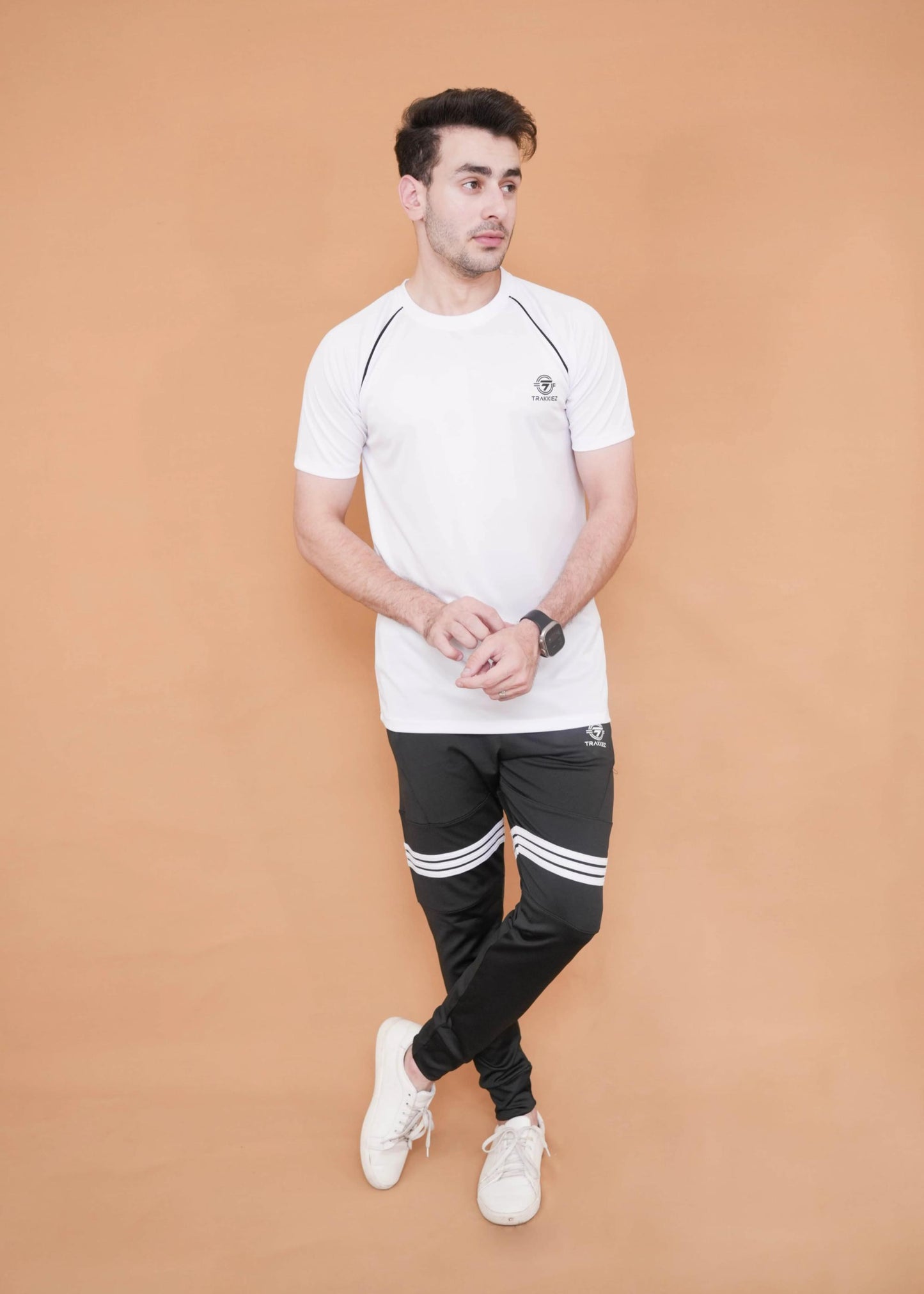 Trakkiez Black 'n White Breek Stripe