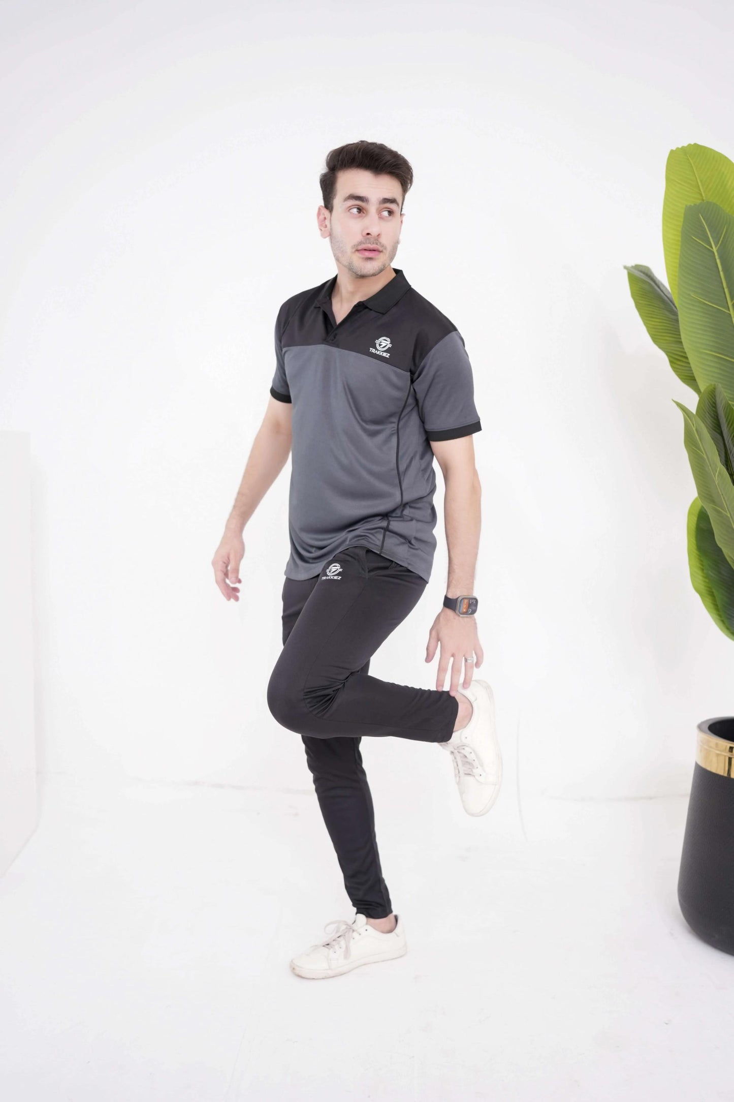 Street Wear Grey Polo Twinset