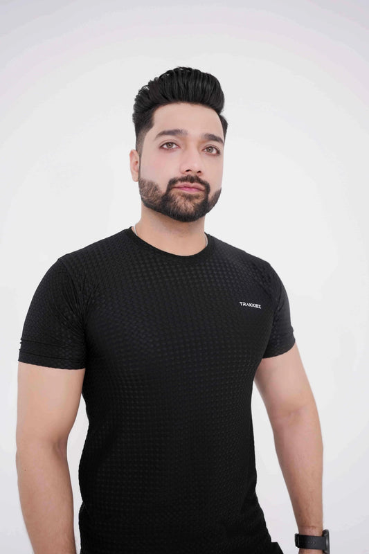 Trakkiez Plain Black T-Shirt - Imported