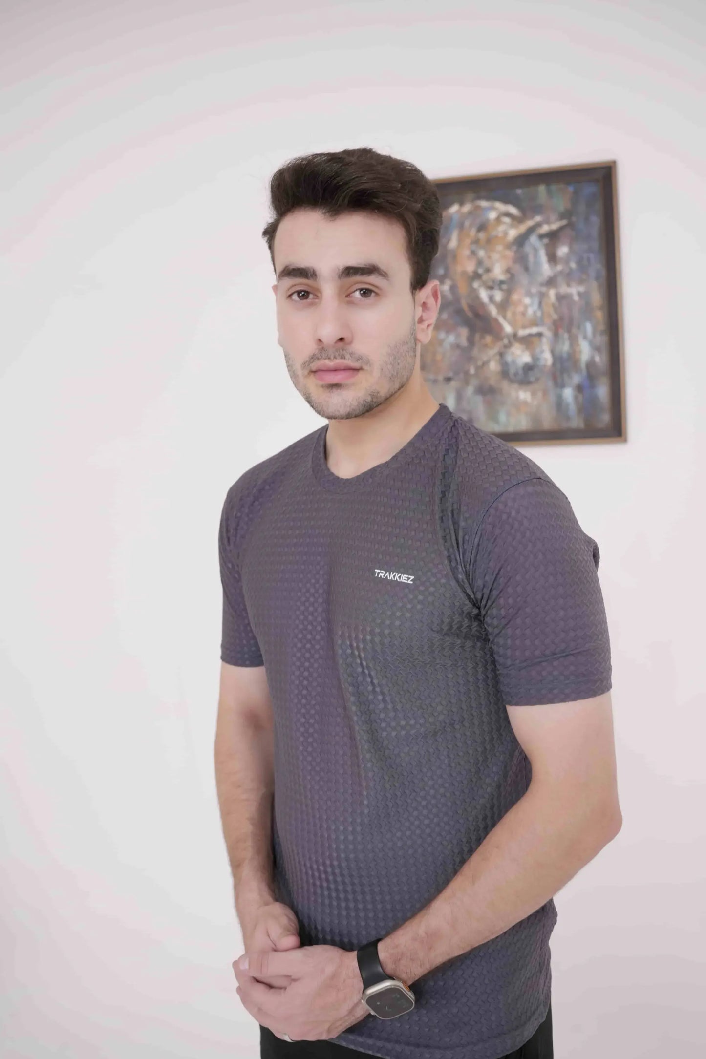 Trakkiez Plain Dark Grey T-Shirt - Imported