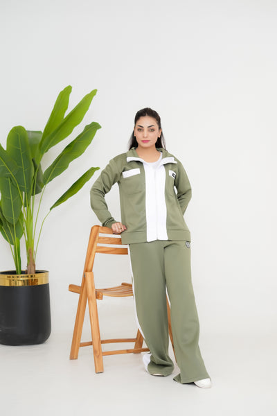 Trakkiez Double Pockets Pista Fleece Co-ord Set