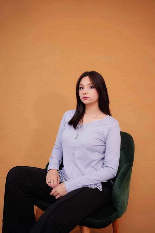 V-Neck Blue T-Shirt