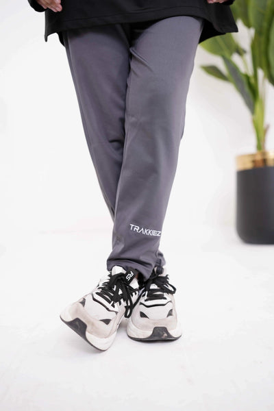 Modest Black Top with Grey Trouser