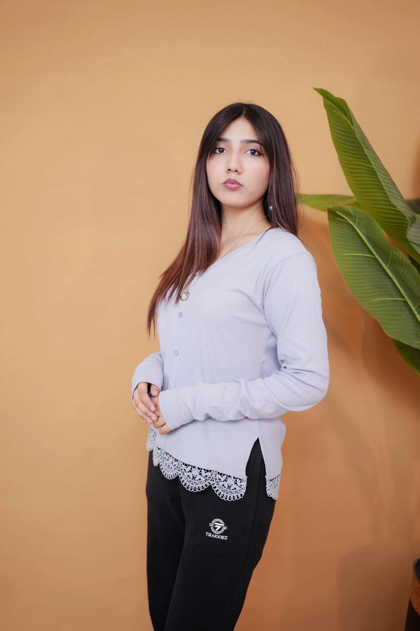 Black Cotton Trouser