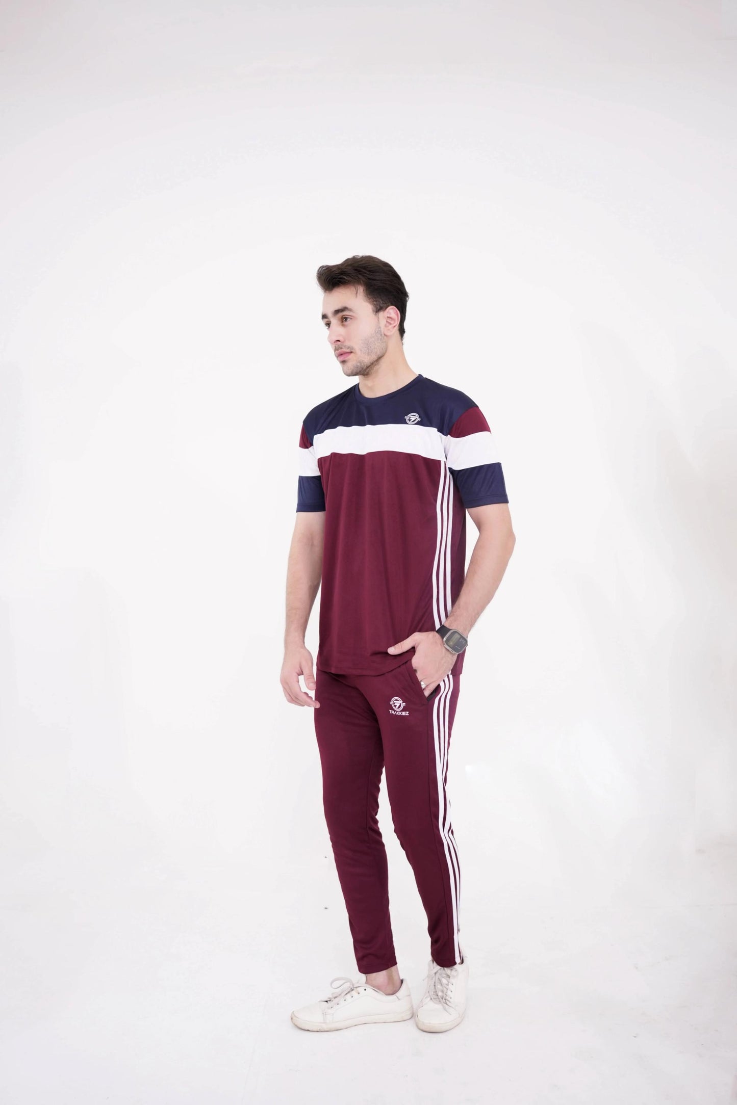 Trakkiez Mehroon Dri-Fit Twinset