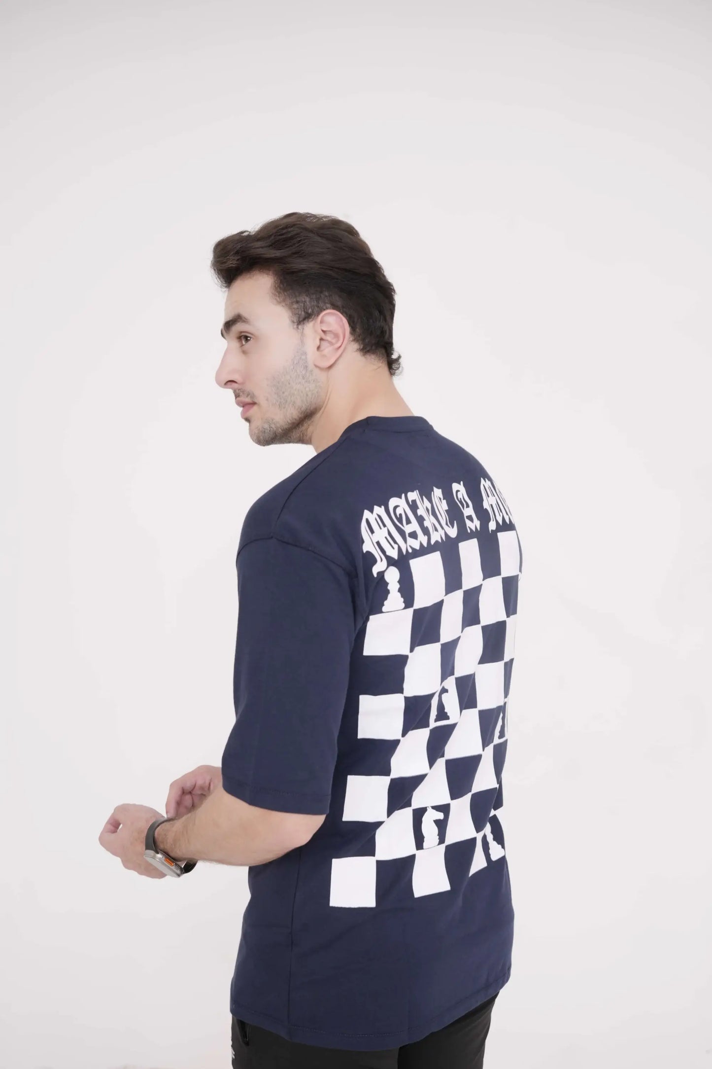 Navy OverSize Chess