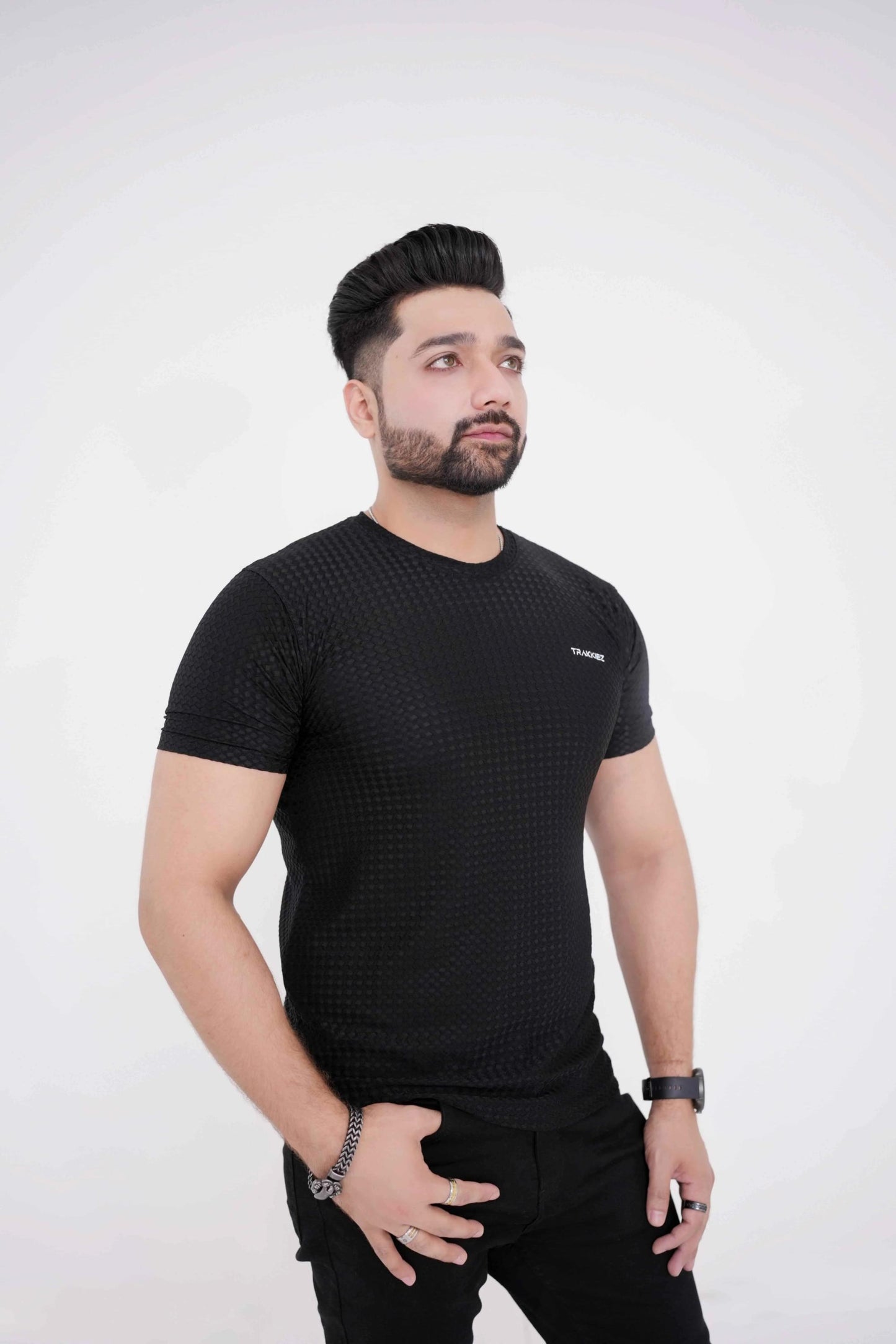 Trakkiez Plain Black T-Shirt - Imported