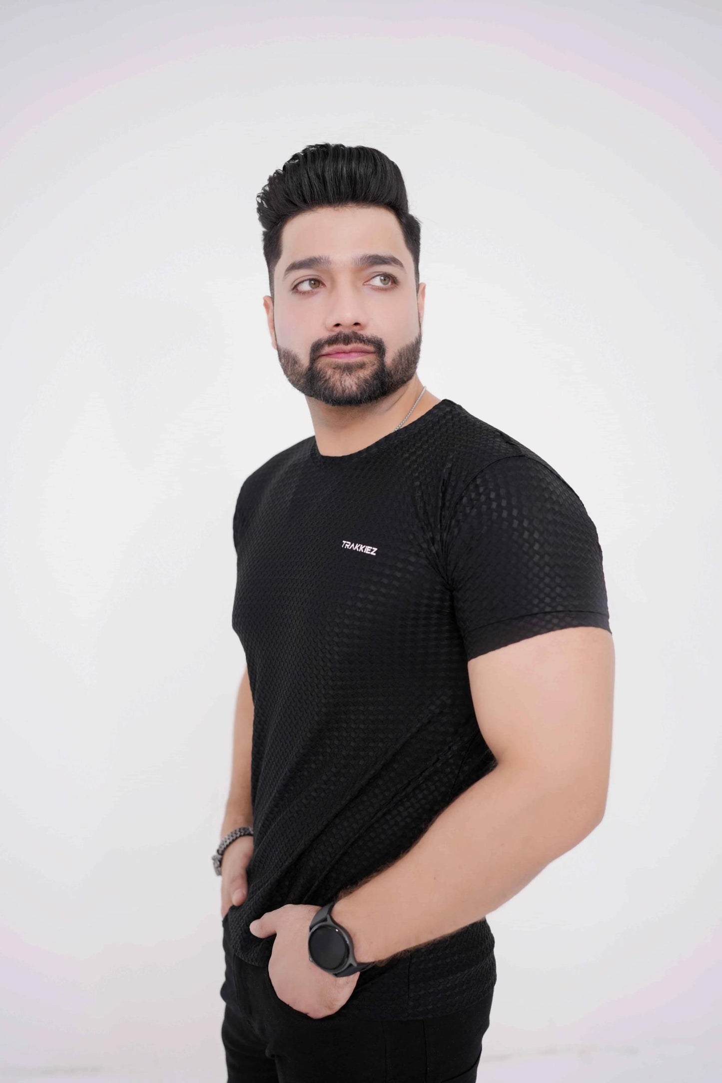 Trakkiez Plain Black T-Shirt - Imported