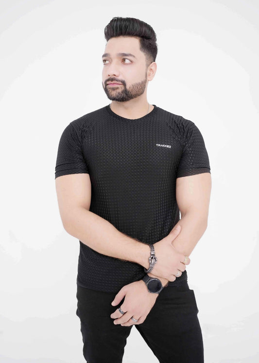 Trakkiez Plain Black T-Shirt - Imported