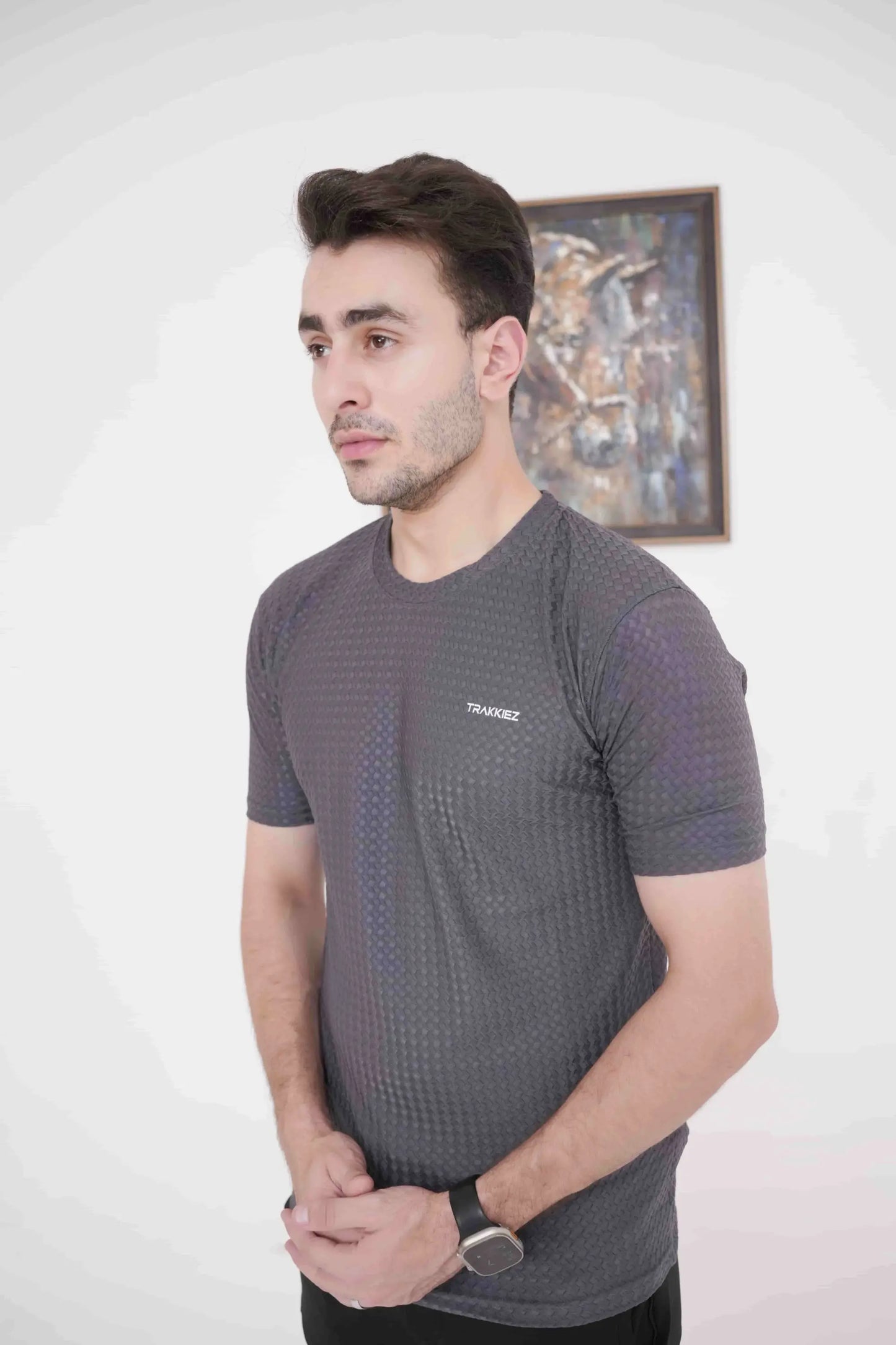 Trakkiez Plain Dark Grey T-Shirt - Imported