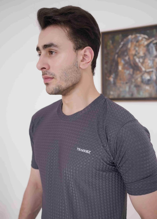Trakkiez Plain Dark Grey T-Shirt - Imported