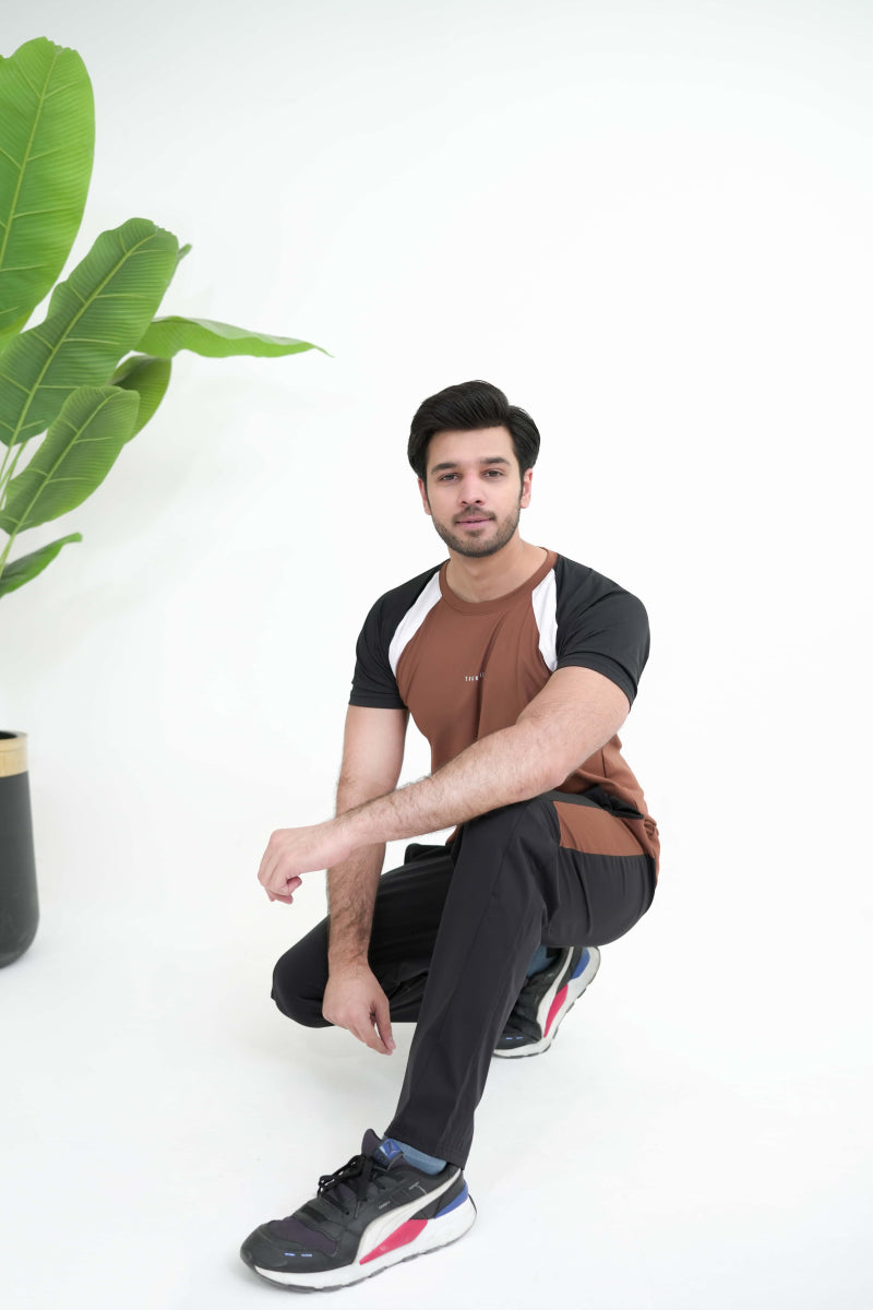 Trakkiez Brown Premium Dri-fit