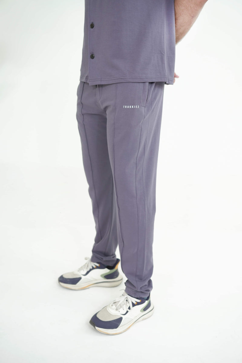 Trakkiez Front Pocket Detail Grey Tracksuit