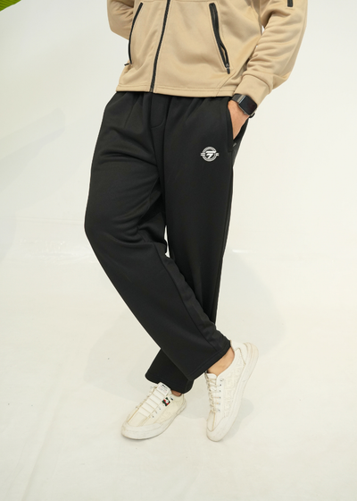 Trakkiez Beige Cotton Fleece Tracksuit
