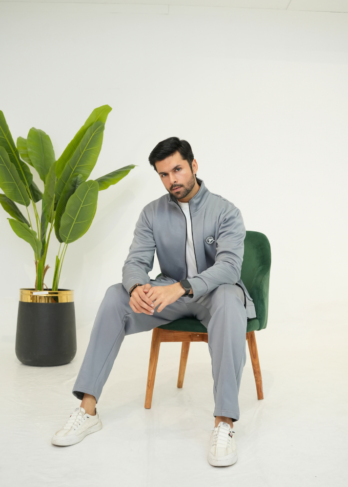 Trakkiez Grey Safari Tracksuit
