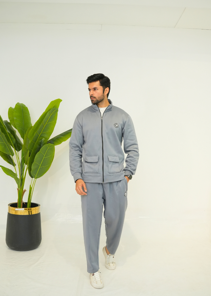 Trakkiez Grey Safari Tracksuit