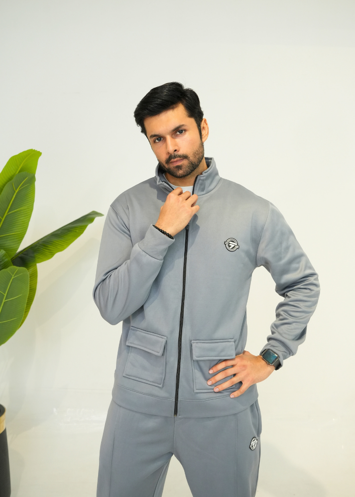 Trakkiez Grey Safari Tracksuit