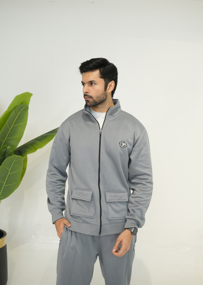 Trakkiez Grey Safari Tracksuit