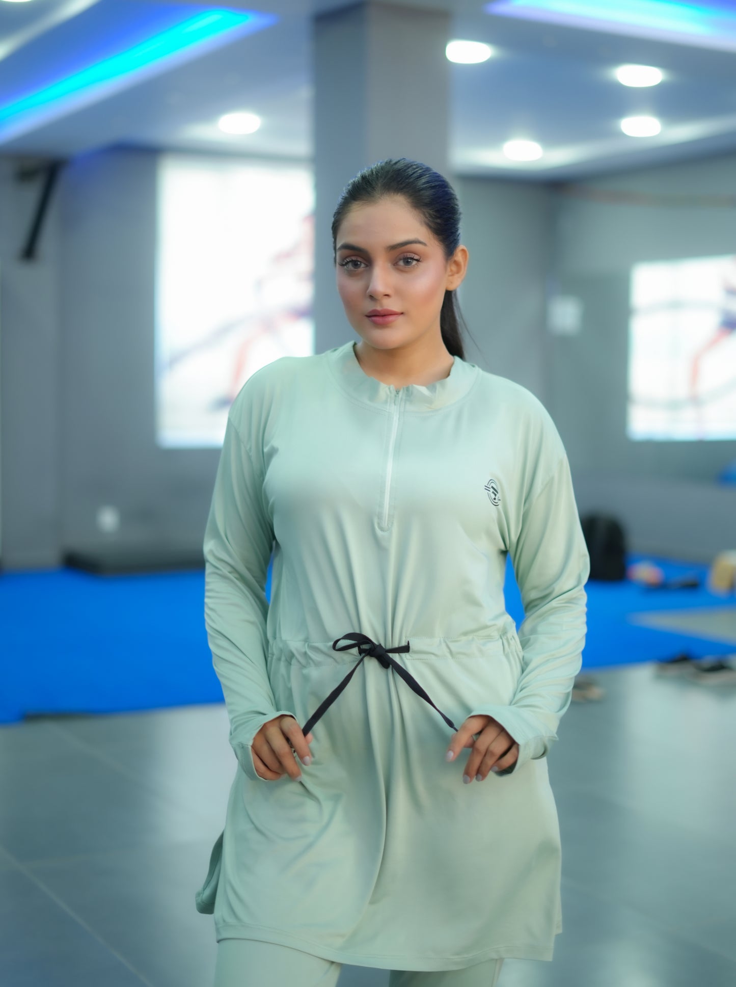 Modest Pista belt top with pista trouser