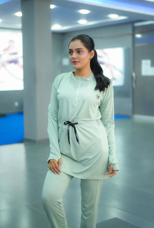 Modest Pista belt top with pista trouser