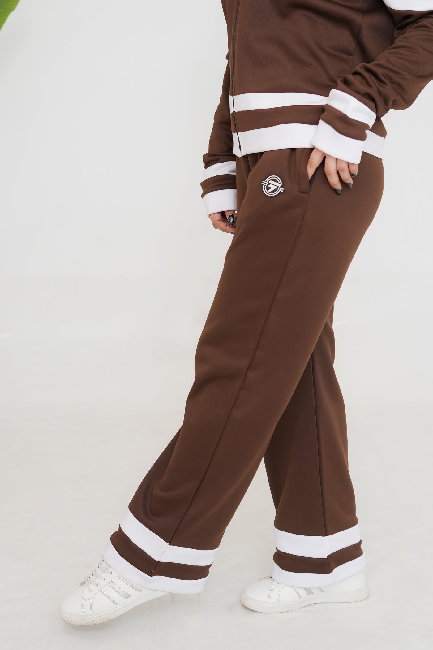 Trakkiez Winter Brown Lining Glam Fleece Co-ord Set