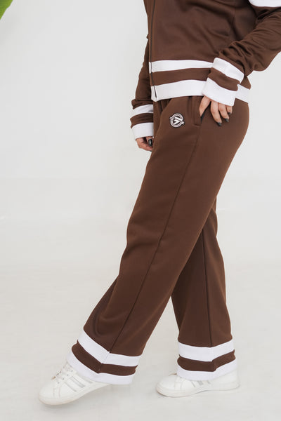 Trakkiez Winter Brown Lining Glam Fleece Co-ord Set