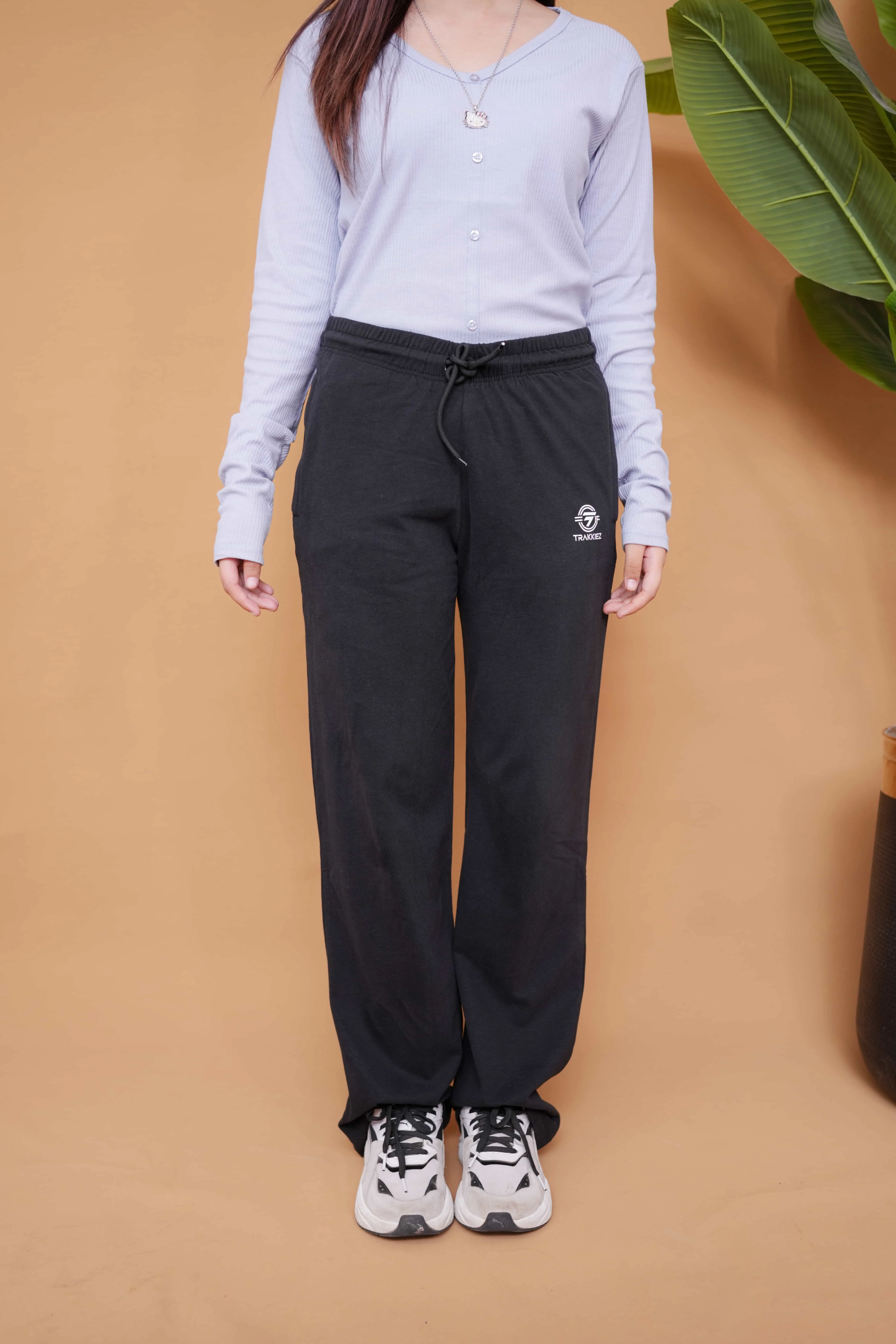 Black Cotton Trouser