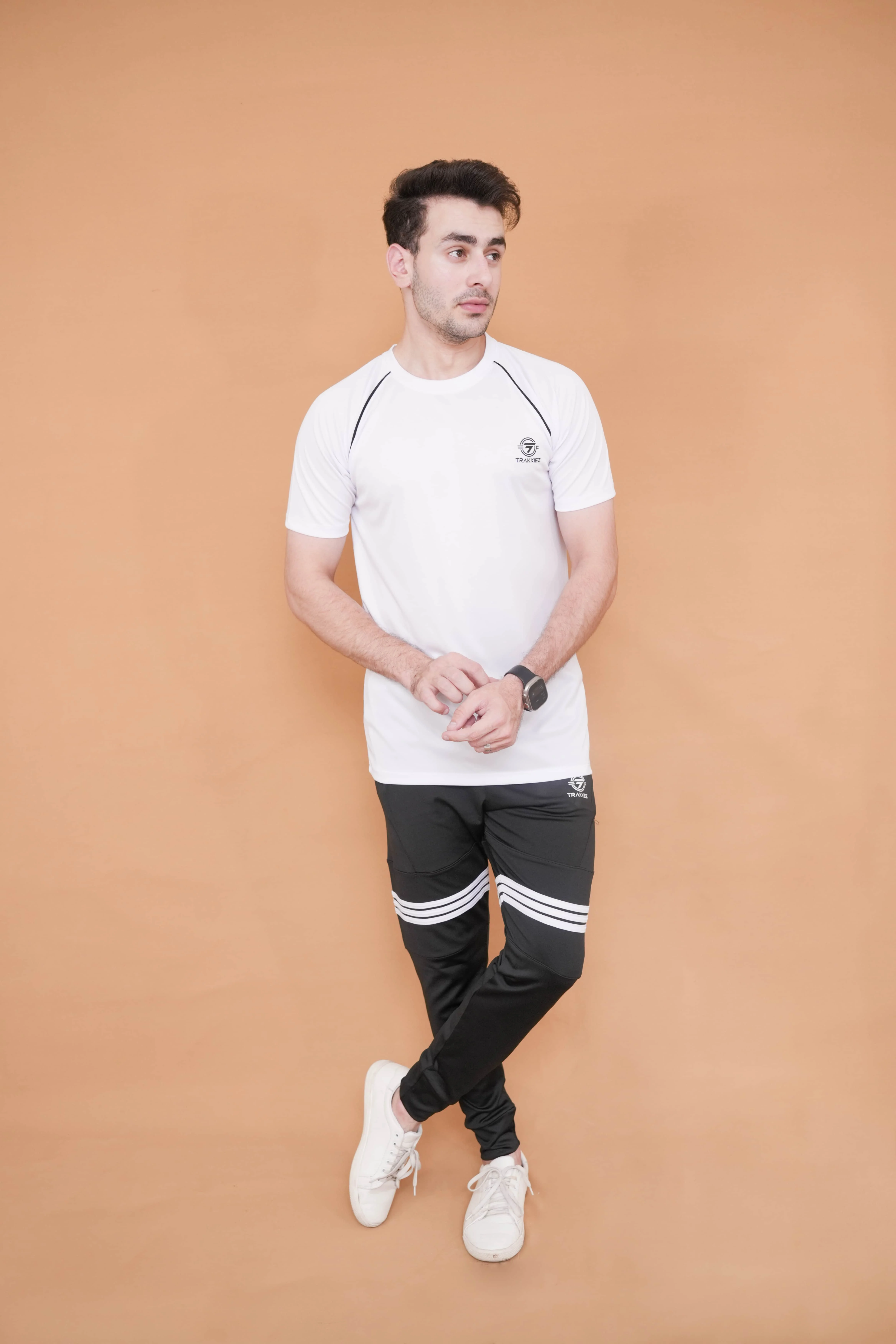 Trakkiez Black 'n White Breek Stripe