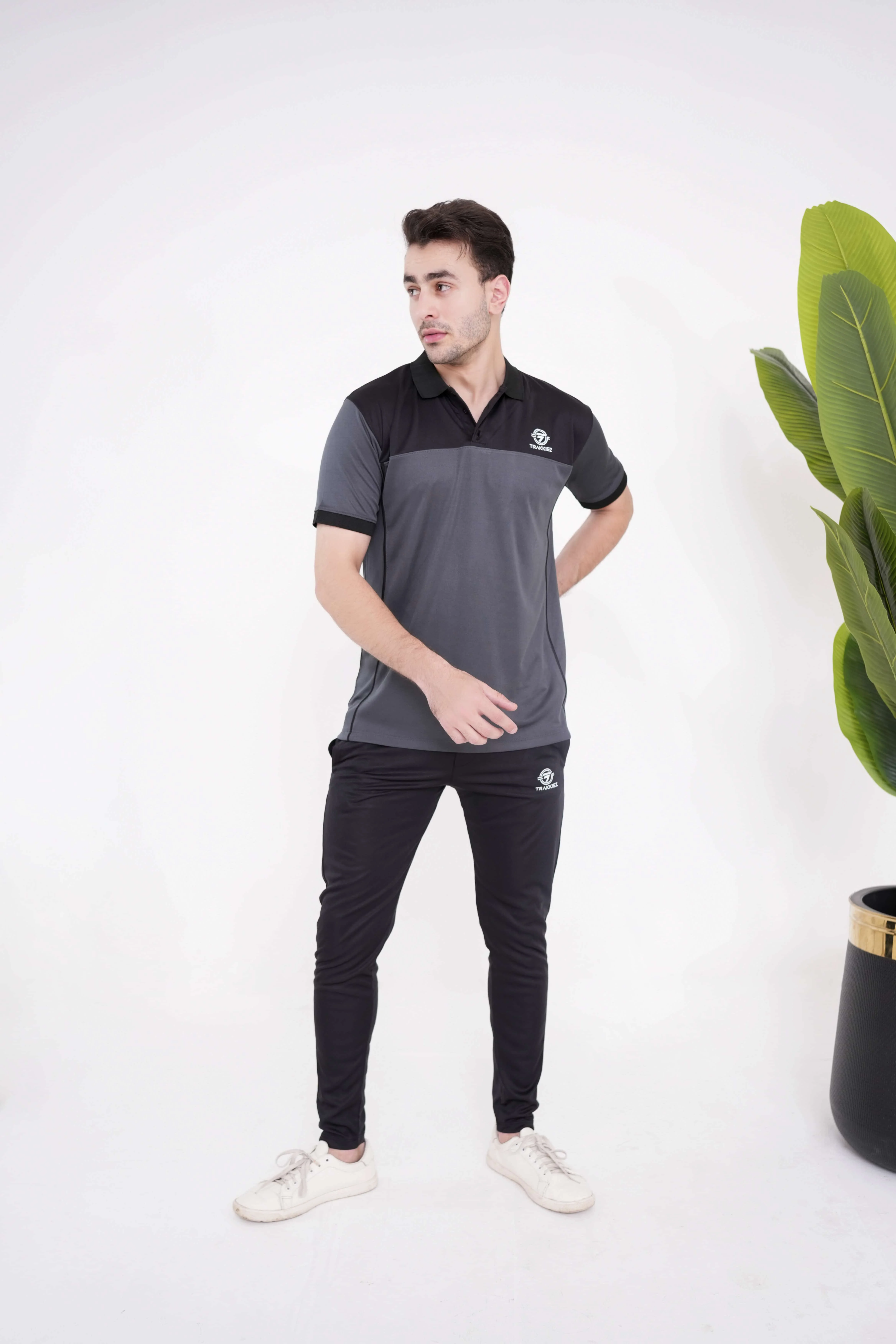 Street Wear Grey Polo Twinset