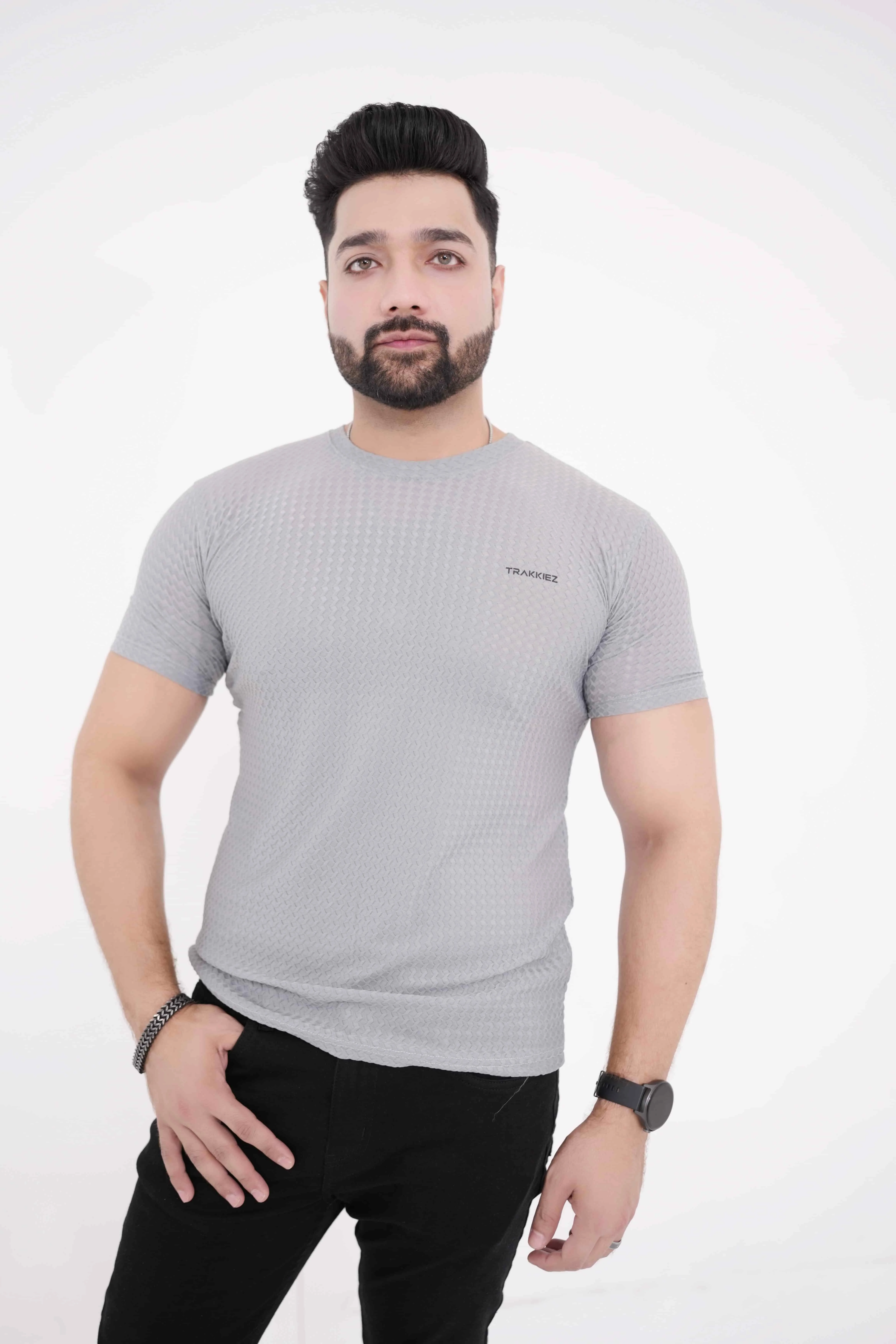 Trakkiez Plain Grey T-Shirt