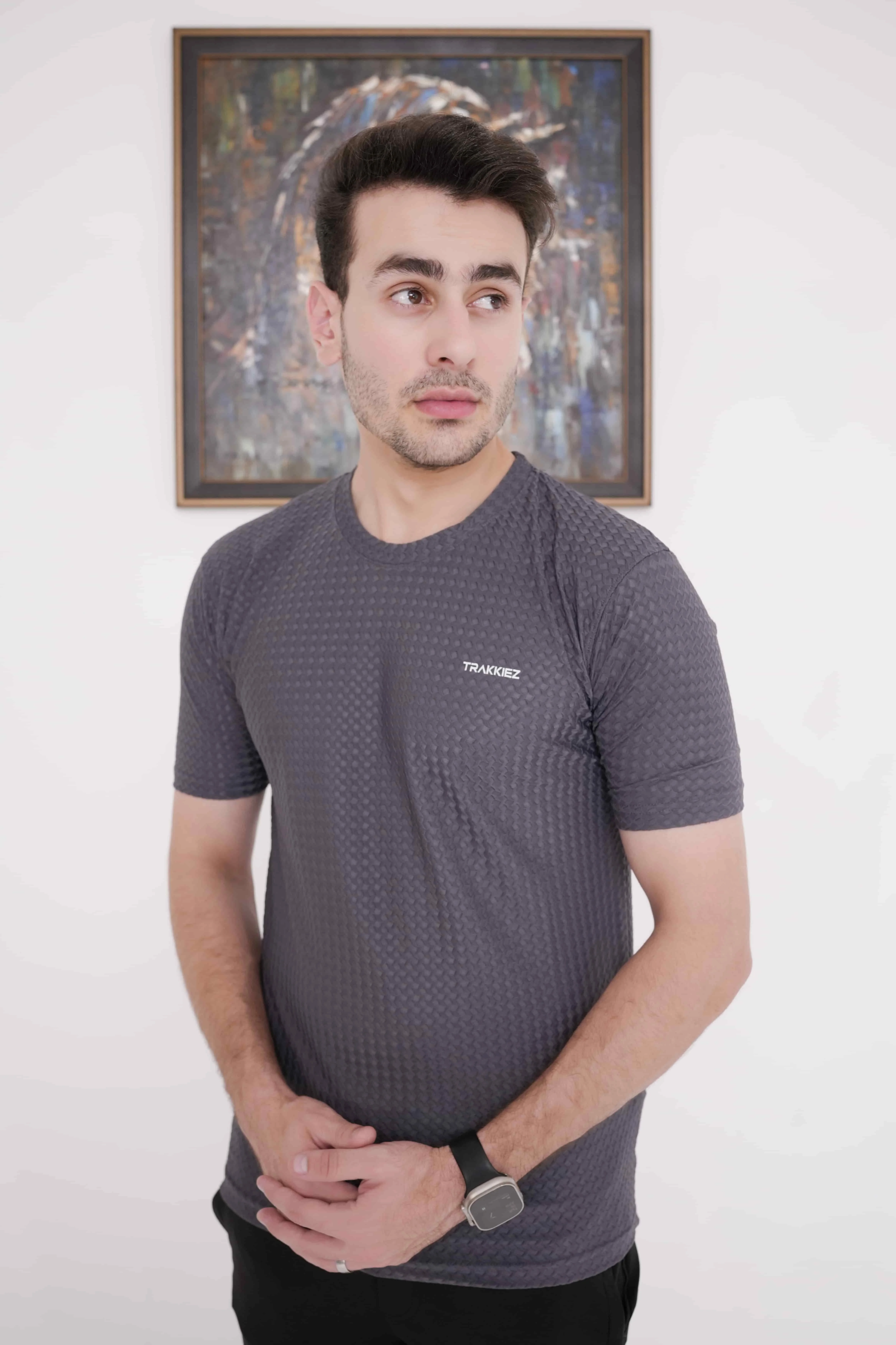 Trakkiez Plain Dark Grey T-Shirt