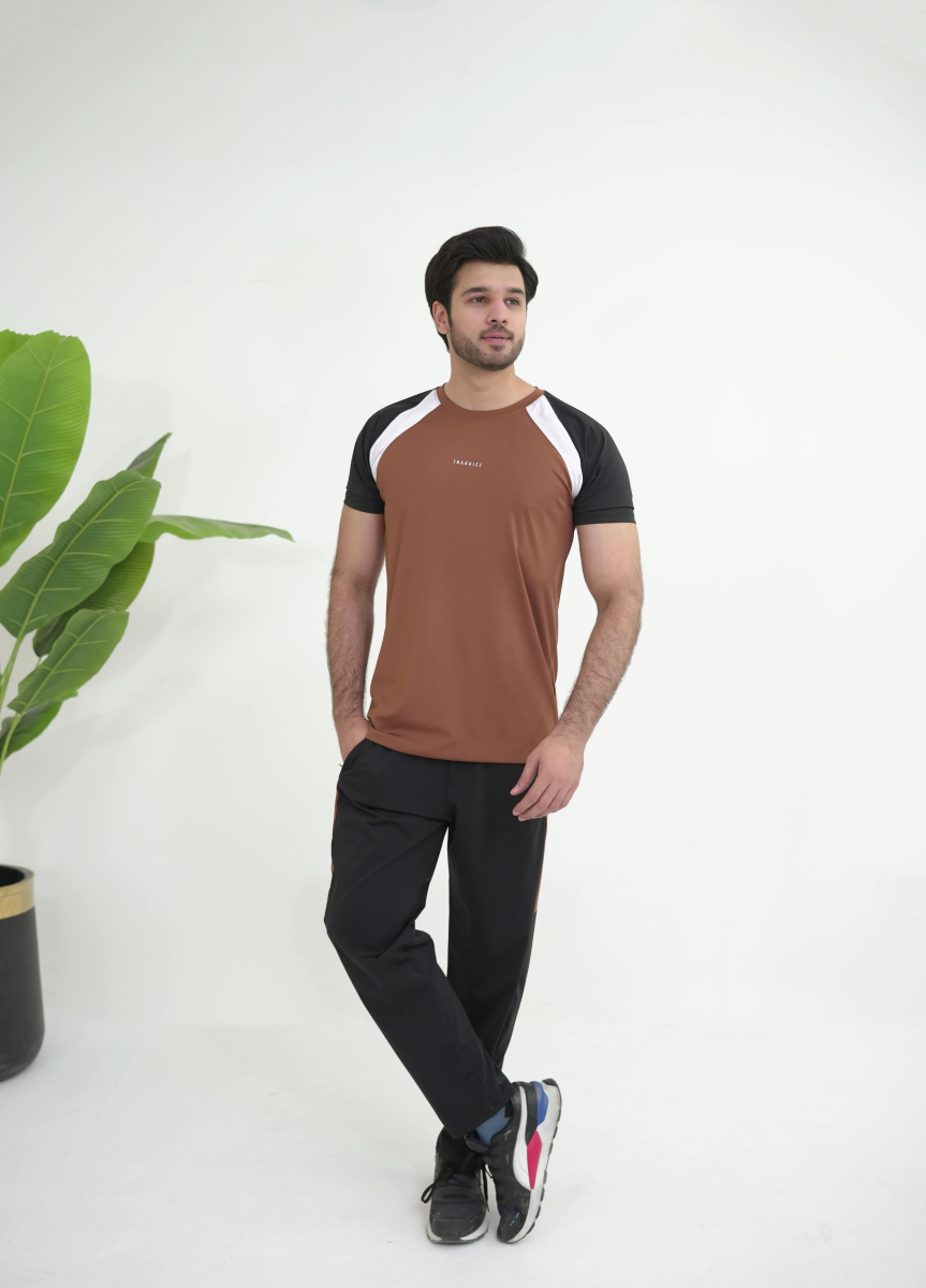 Trakkiez Brown Premium Dri-fit