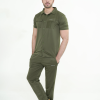 Trakkiez Front Pocket Detail Olive Green Tracksuit